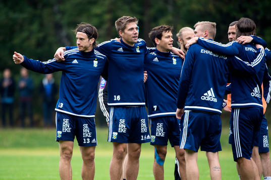 IFK Göteborgs Gustav Svensson, Mikael Boman och Mads