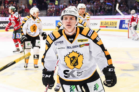 Skellefteås Sebastian Aho jublar