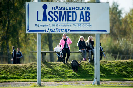 i kvalmatchen till div. 1 för damer mellan FC Hessleholm