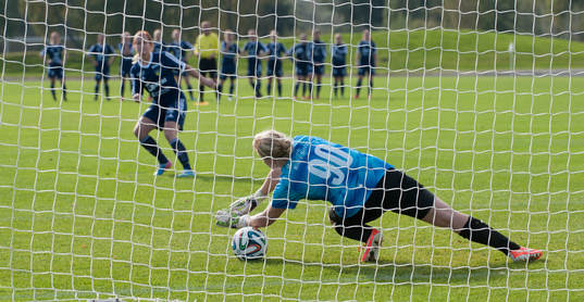 i kvalmatchen till div. 1 för damer mellan FC Hessleholm
