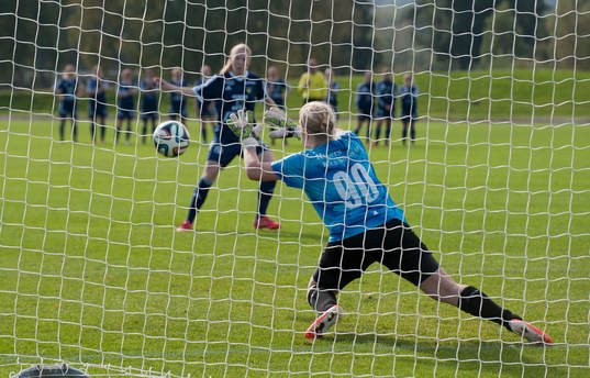 i kvalmatchen till div. 1 för damer mellan FC Hessleholm