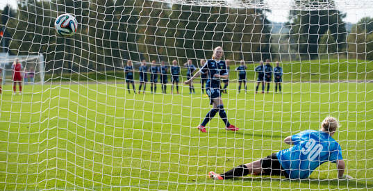 i kvalmatchen till div. 1 för damer mellan FC Hessleholm