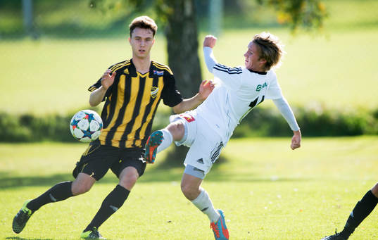IFK Hässleholms August Nilsson i matchen i