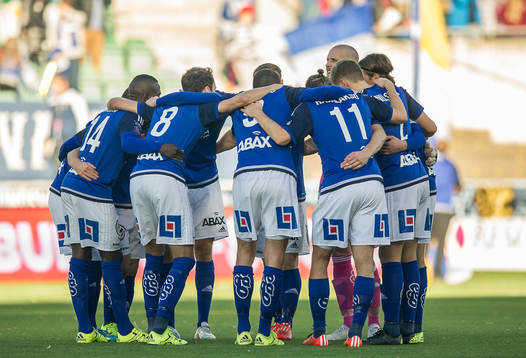 Sundsvall innan fotbollsmatchen i Allsvenskan mellan GIF