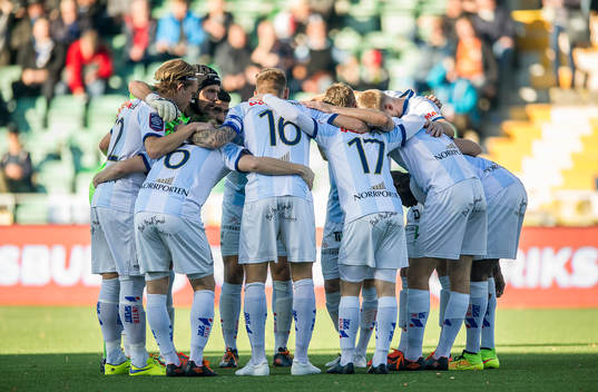 Gefle innan fotbollsmatchen i Allsvenskan mellan GIF