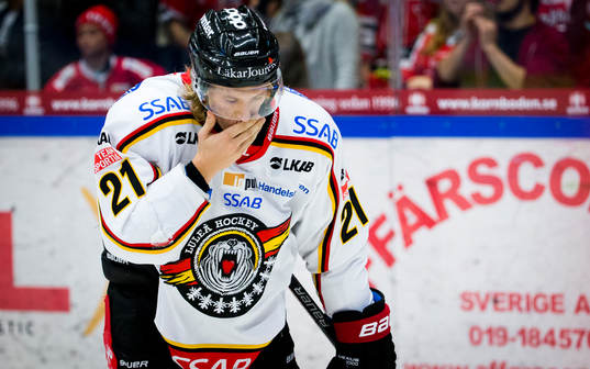 Luleås Emil Sylvegård deppar