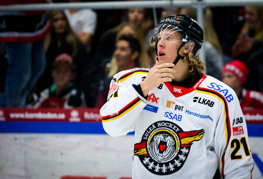 Luleås Emil Sylvegård ser fundersam ut