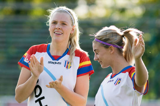 Hovås Billdals Sarah Fredborg och Hovås Billdals Malin