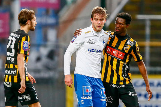 Norrköpings Christoffer Nyman och Häckens Mohammed