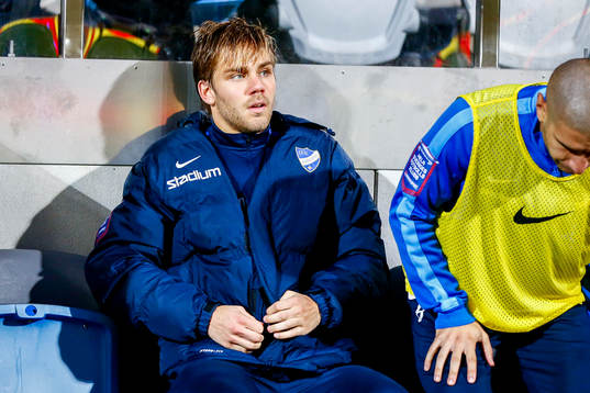Norrköpings Christoffer Nyman på bänken skadad