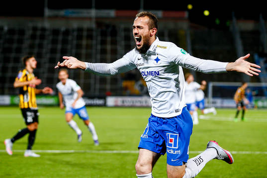 Norrköpings Emir Kujovic jublar