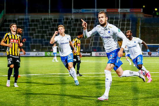Norrköpings Emir Kujovic jublar