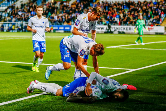 Norrköpings spelare jublar