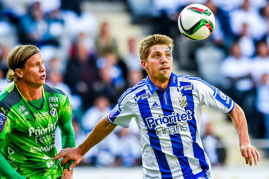 Halmstads Alexander Berntsson och IFK Göteborgs Mikael