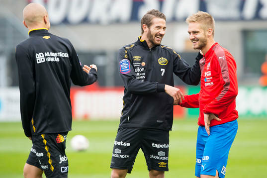Elfsborgs Marcus Rohdén och Helsingborgs Johan Mårtensson