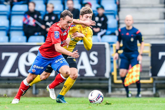 Helsingborgs Anton Wede och Elfsborgs Arber Zeneli