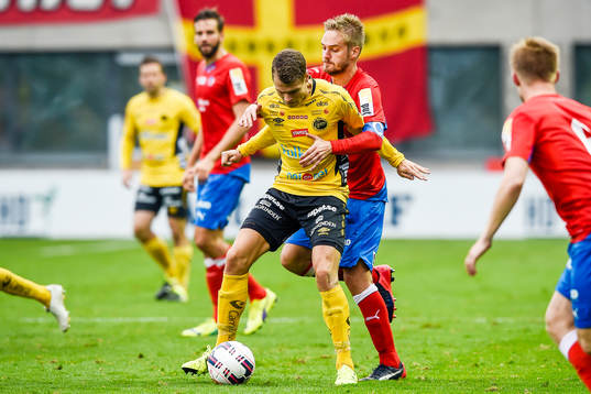 Helsingborgs Johan Mårtensson och Elfsborgs Viktor Claesson