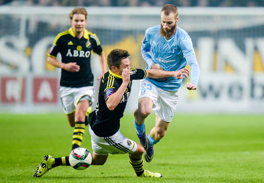 s Haukur Heidar Hauksson  och Malmös Jo Inge Berget