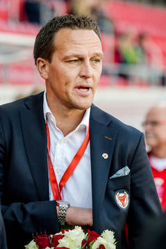 Kalmars klubbchef Svante Samuelsson före fotbollsmatchen i
