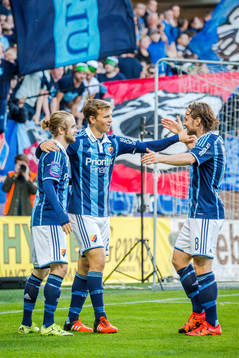 Djurgårdens Jesper Karlström jublar