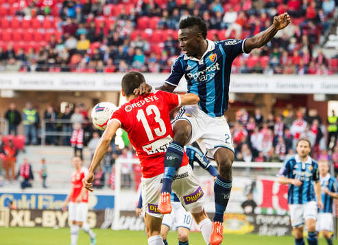 Kalmars Emin Nouri och Djurgårdens Sam Johnson