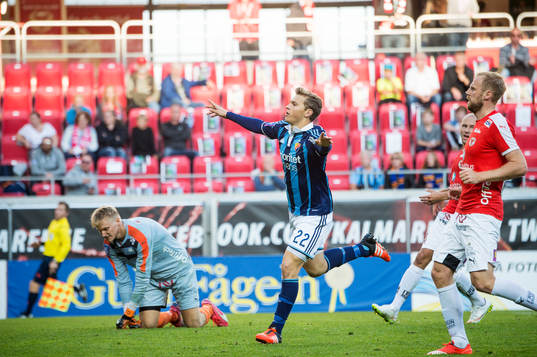 Djurgårdens Jesper Karlström jublar