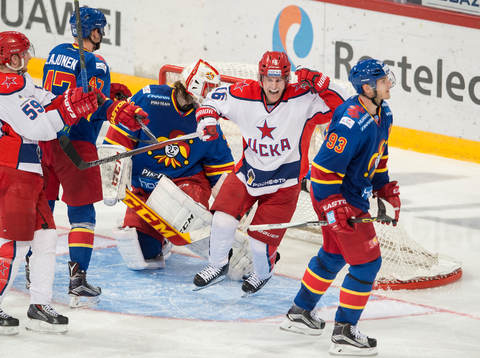 1-2. Platt. Peter Regin. Jokerit - ZSKA. KHL. 4.10.2015