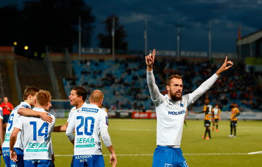 Norrköpings Emir Kujovic jublar