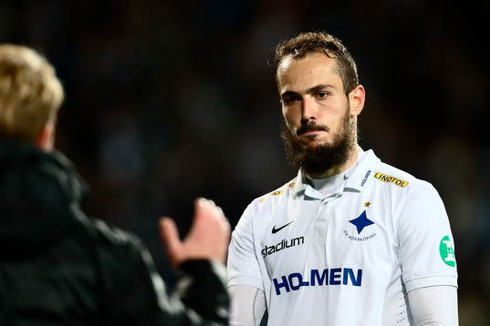 Norrköpings Emir Kujovic deppar