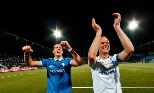 Norrköpings målvakt David Mitov Nilsson och Andreas