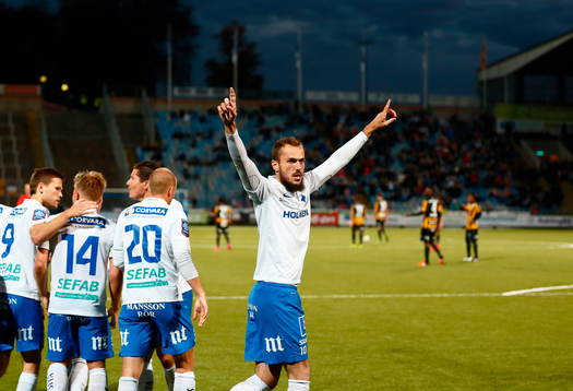 Norrköpings Emir Kujovic jublar