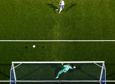 Mål 1-0 på straff av Norrköpings Emir Kujovic förbi