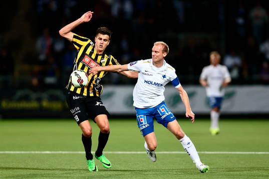 Häckens Alexander Jeremejeff och Norrköpings Andreas
