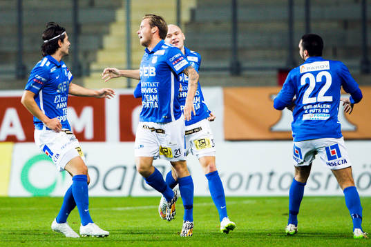 Norrbys Mattias Strinäs jublar