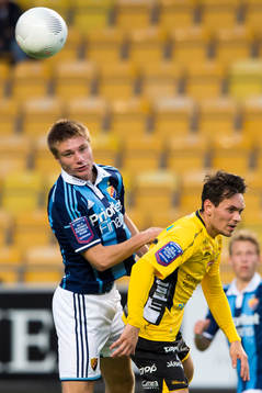 Djurgårdens Michael Jahn och Elfsborgs Liridon Gashi