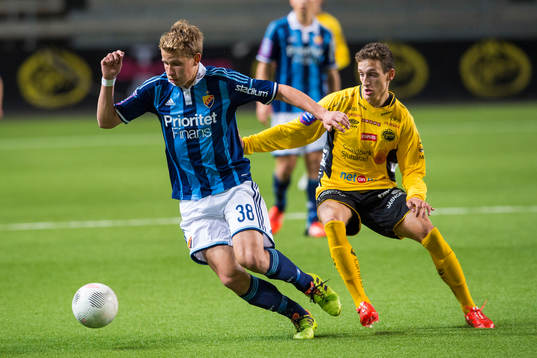 Djurgårdens Marcus Enström och Elfsborgs Arian Kabashi