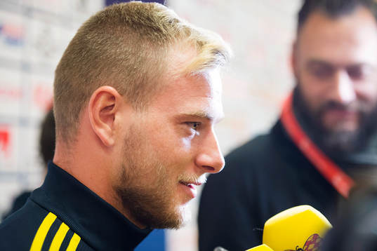 John Guidetti i mixed zone