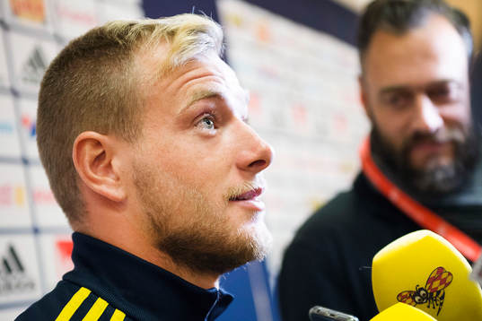 John Guidetti i mixed zone