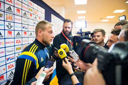 John Guidetti i mixed zone