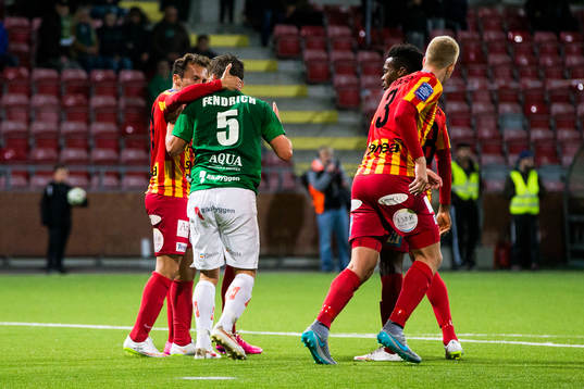 Syrianskas Louay Chanko och Jönköpings Fredric Fendrich i