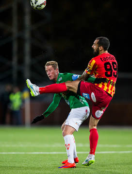 Jönköpings Tommy Thelin och Syrianskas Marko Mihajlovic