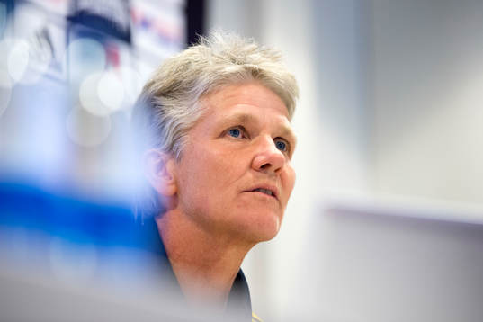 Sveriges förbundskapten i fotboll Pia Sundhage
