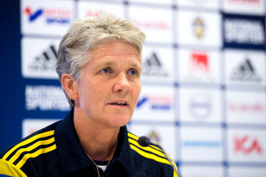 Sveriges förbundskapten i fotboll Pia Sundhage