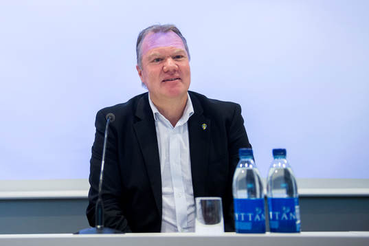 Svenska Fotbollförbundets ordförande Karl-Erik Nilsson