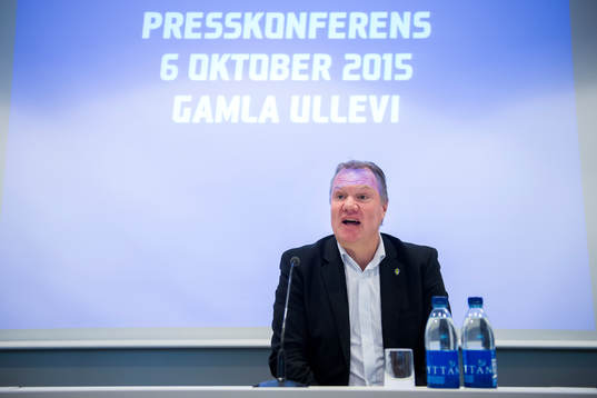 Svenska Fotbollförbundets ordförande Karl-Erik Nilsson