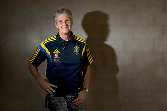 Sveriges förbundskapten för damlandslaget Pia Sundhage