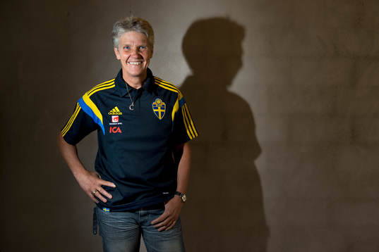Sveriges förbundskapten för damlandslaget Pia Sundhage