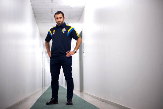 Sveriges förbundskapten i futsal Charbel Abraham