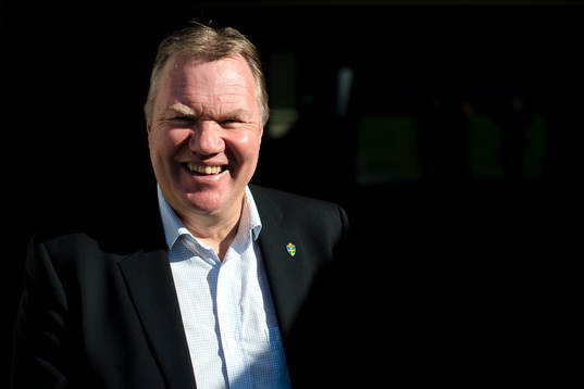 Svenska Fotbollförbundets ordförande Karl-Erik Nilsson
