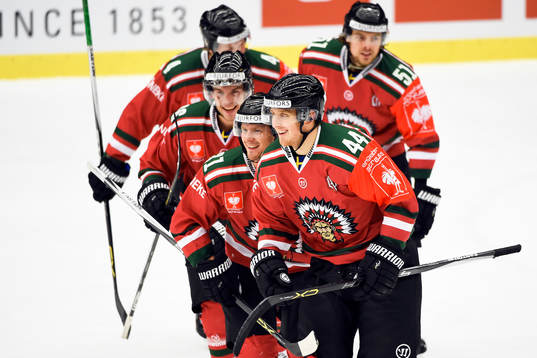 Frölundas Pontus Widerström jublar